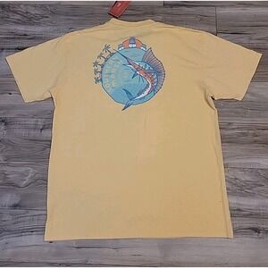Southern Marsh T-Shirt Adult XL Yellow Graphic Print Crewneck NEW